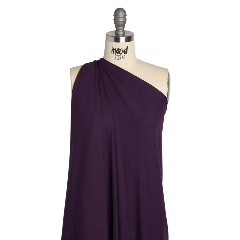 Silk Double Georgette - Blackberry - Premium Collection - Drape