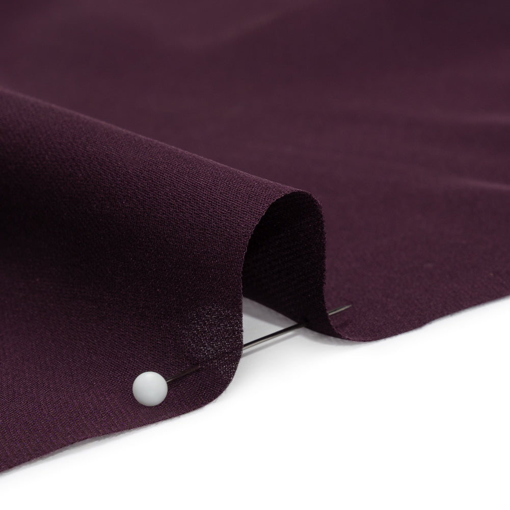 Silk Double Georgette - Eggplant - Premium Collection - Detail