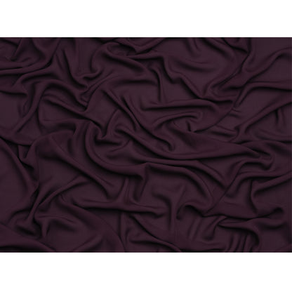 Silk Double Georgette - Eggplant - Premium Collection