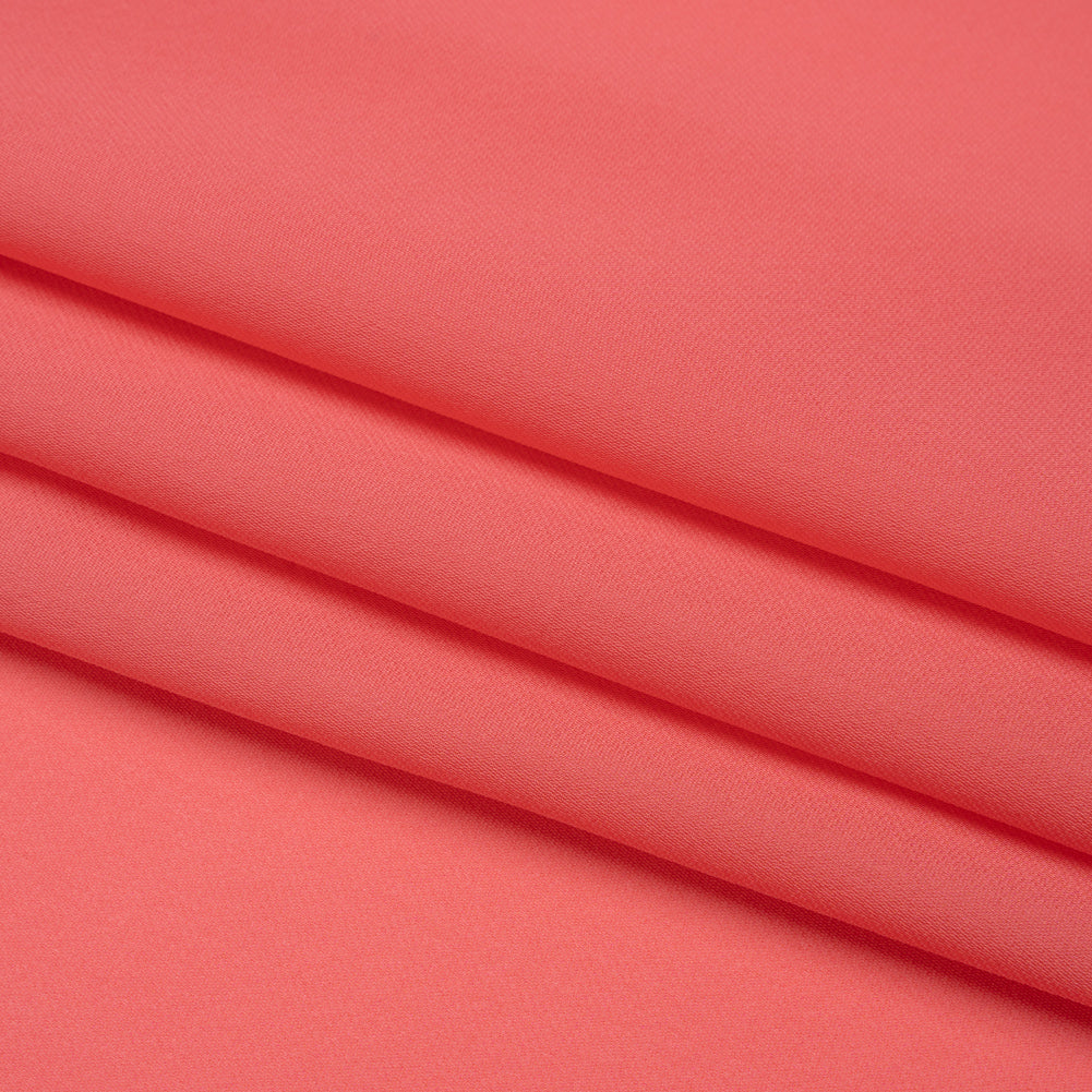 Silk Double Georgette - Salmon - Premium Collection - Folded