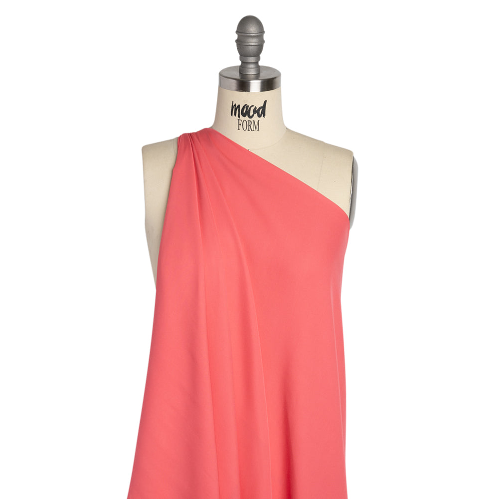 Silk Double Georgette - Salmon - Premium Collection - Drape