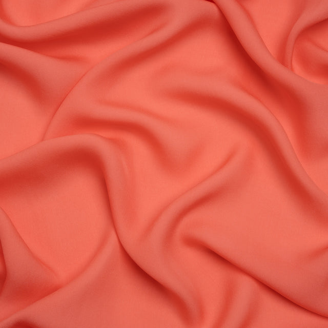 Silk Double Georgette - Coral - Premium Collection