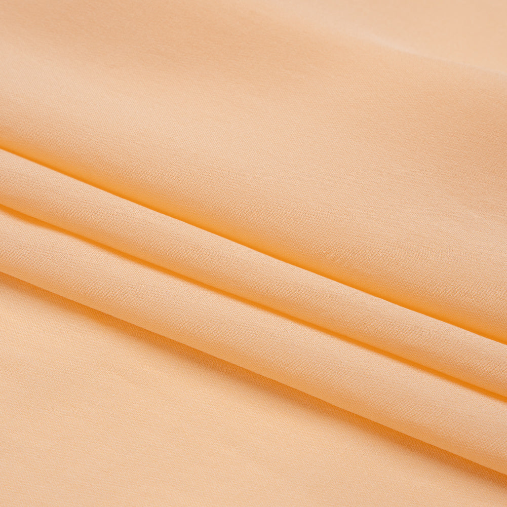 Silk Double Georgette - Peach - Premium Collection - Folded