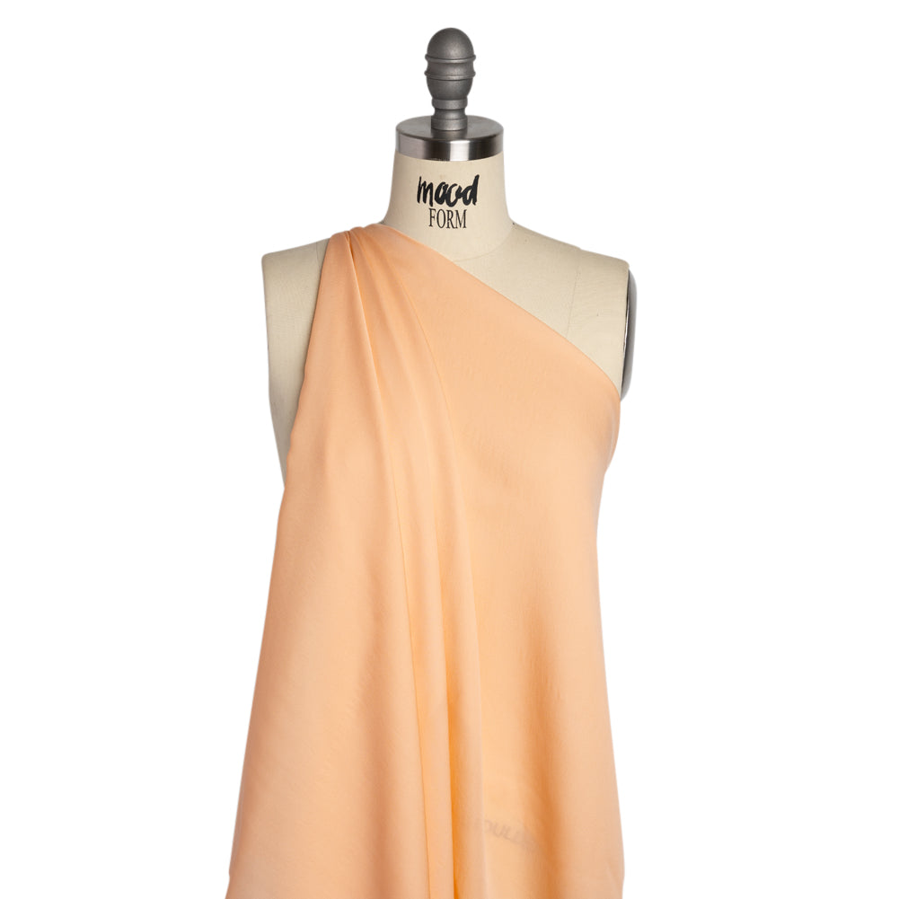 Silk Double Georgette - Peach - Premium Collection - Drape