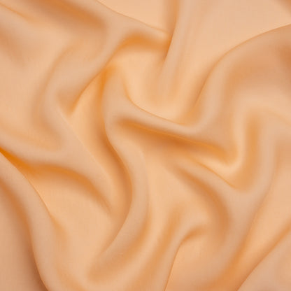 Silk Double Georgette - Peach - Premium Collection