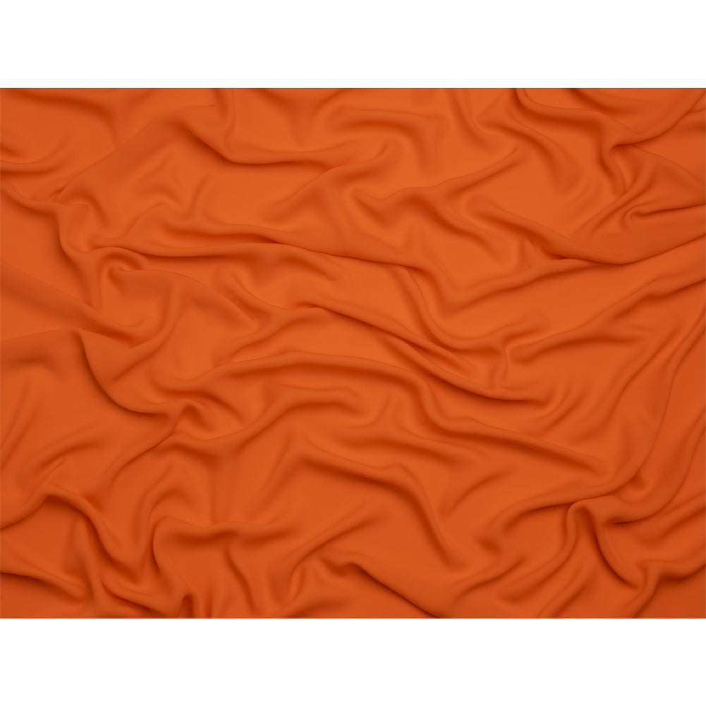 Silk Double Georgette - Burnt Orange - Premium Collection - Full
