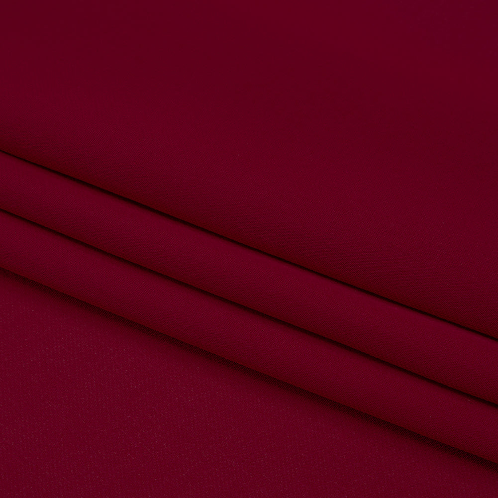 Silk Double Georgette - Wine - Premium Collection - Folded