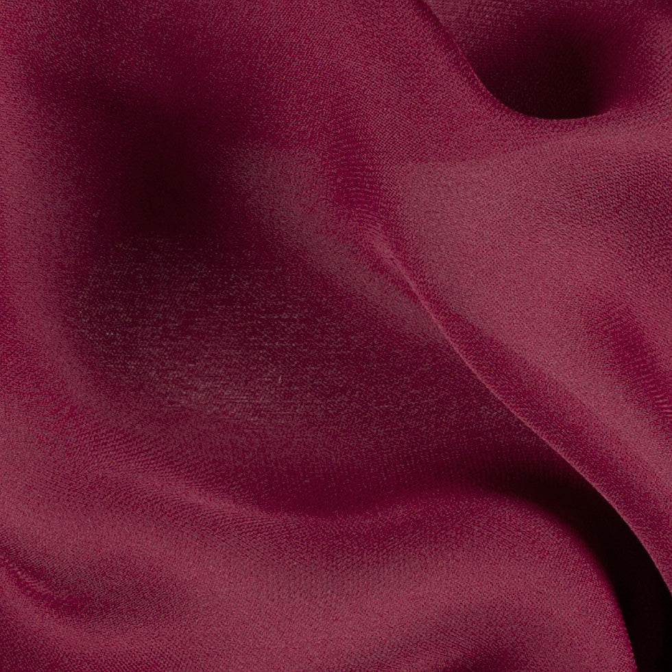 Silk Double Georgette - Wine - Premium Collection - Detail