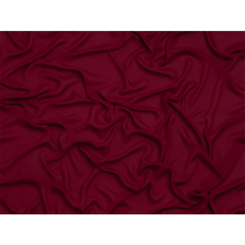 Silk Double Georgette - Wine - Premium Collection - Full