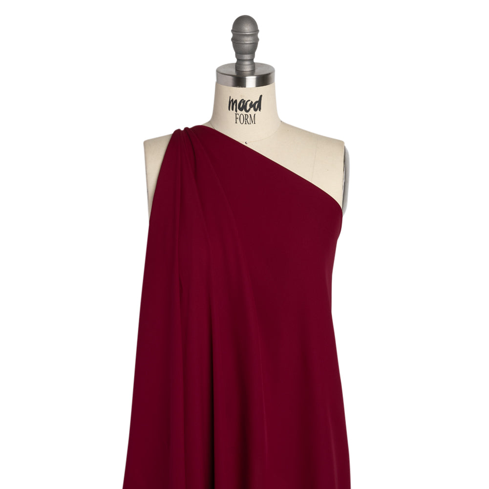 Silk Double Georgette - Wine - Premium Collection - Drape
