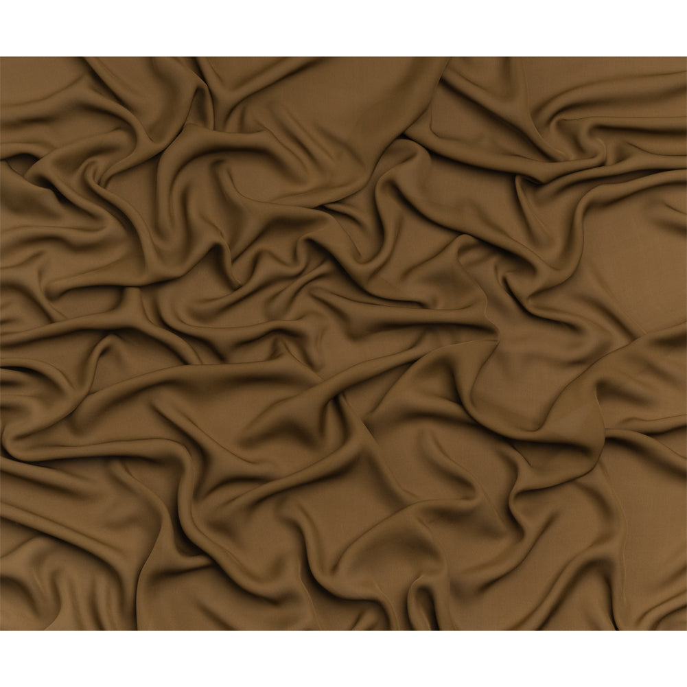Silk Double Georgette - Dark Olive - Premium Collection - Full