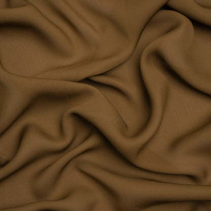 Silk Double Georgette - Dark Olive - Premium Collection