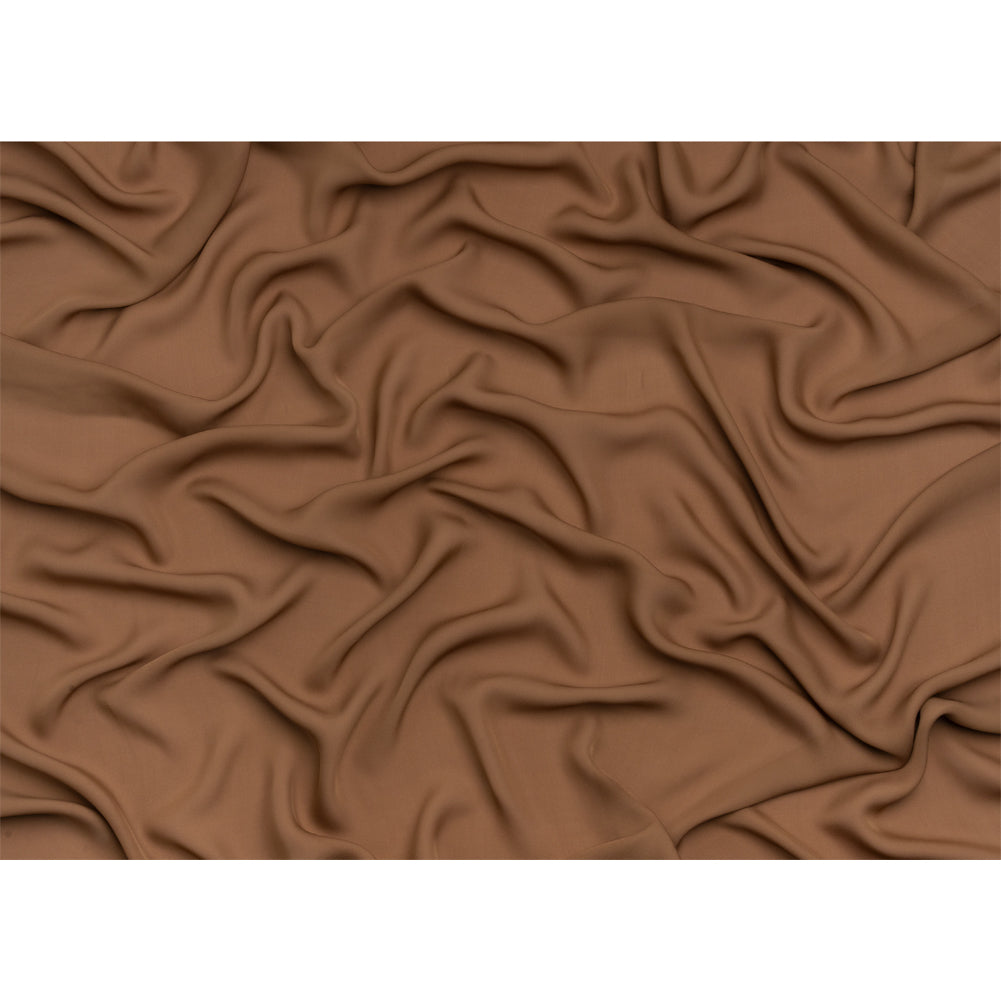 Silk Double Georgette - Light Brown - Premium Collection - Full
