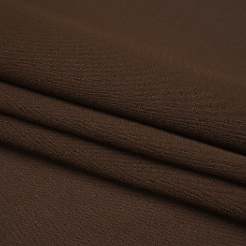 Silk Double Georgette - Chocolate - Premium Collection - Folded