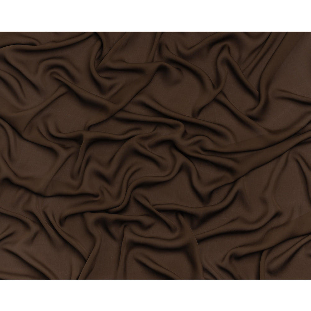 Silk Double Georgette - Chocolate - Premium Collection - Full