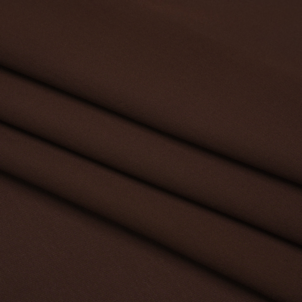 Silk Double Georgette - Dark Brown - Premium Collection - Folded