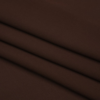 Silk Double Georgette - Dark Brown - Premium Collection