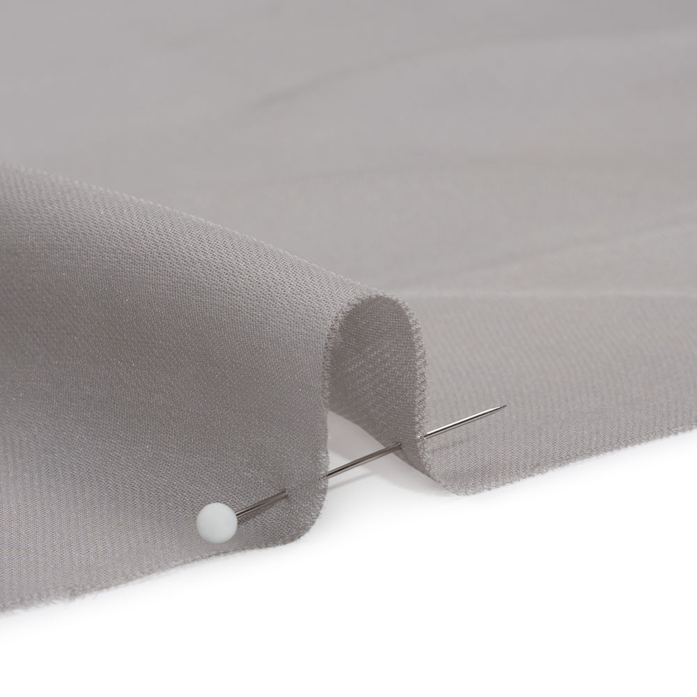 Silk Double Georgette - Silver - Premium Collection - Detail
