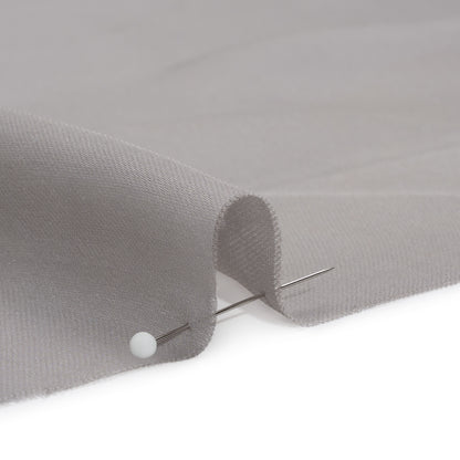 Silk Double Georgette - Silver - Premium Collection