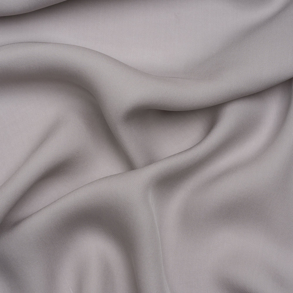 Silk Double Georgette - Silver - Premium Collection