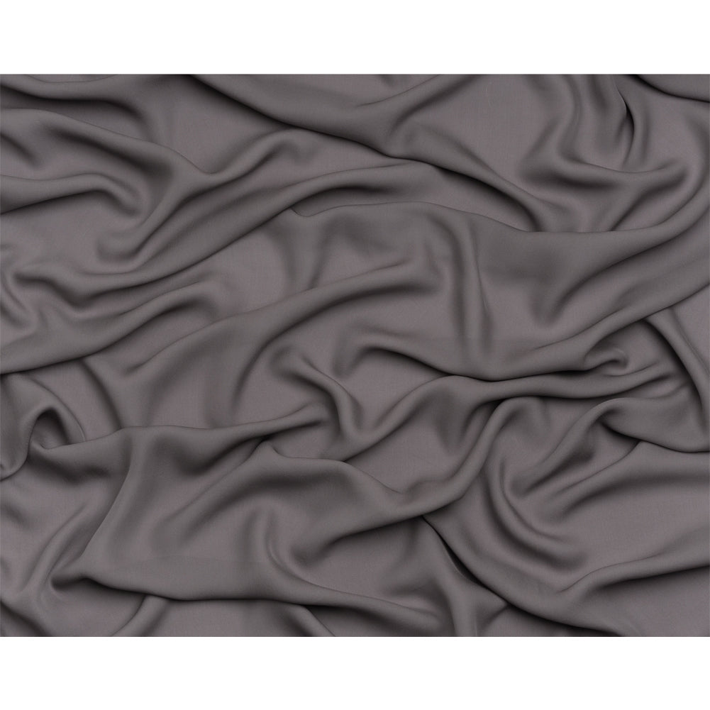 Silk Double Georgette - Dark Silver - Premium Collection - Full