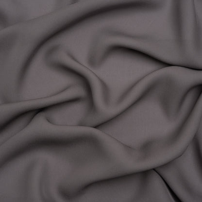 Silk Double Georgette - Dark Silver - Premium Collection