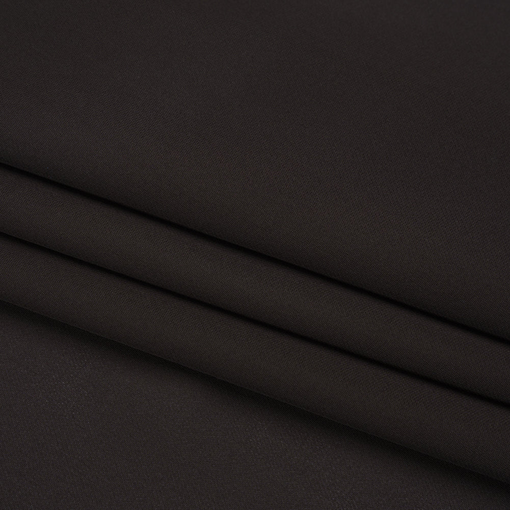 Silk Double Georgette - Deep Charcoal - Premium Collection - Folded