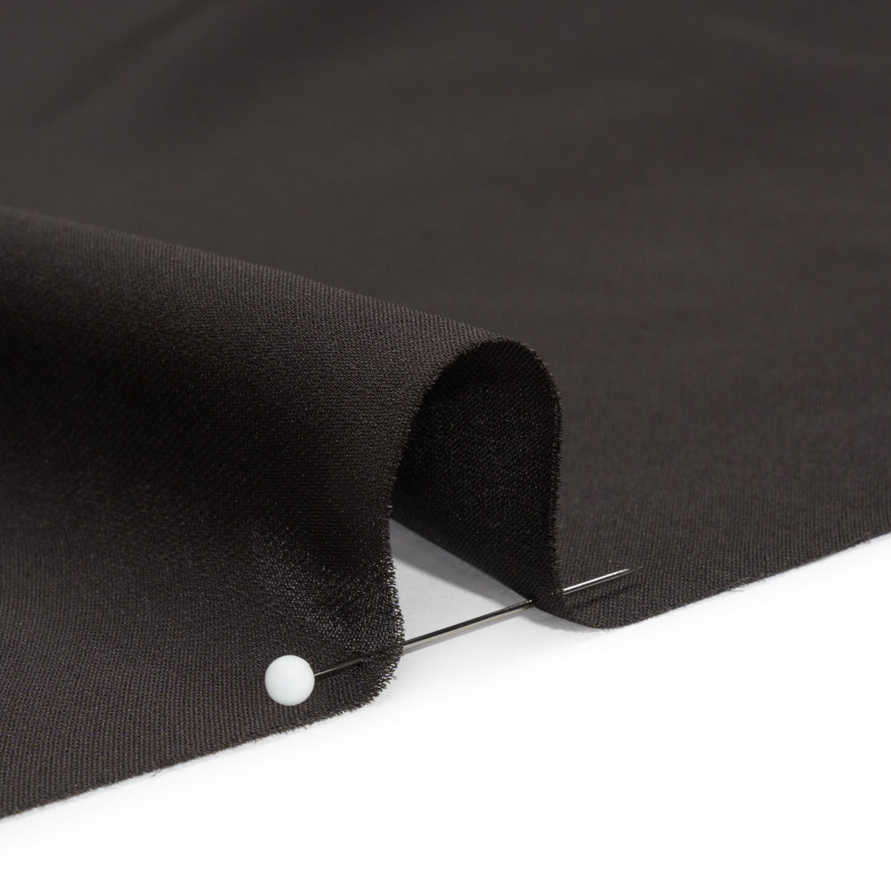 Silk Double Georgette - Deep Charcoal - Premium Collection - Detail