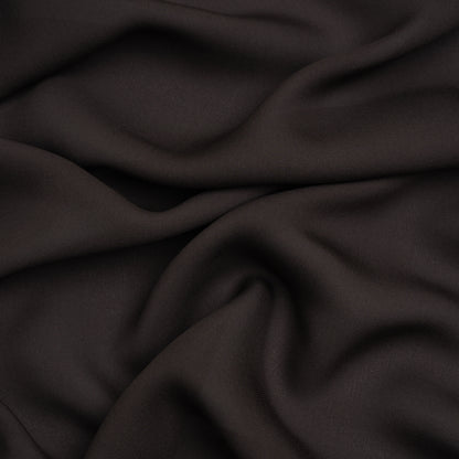 Silk Double Georgette - Deep Charcoal - Premium Collection