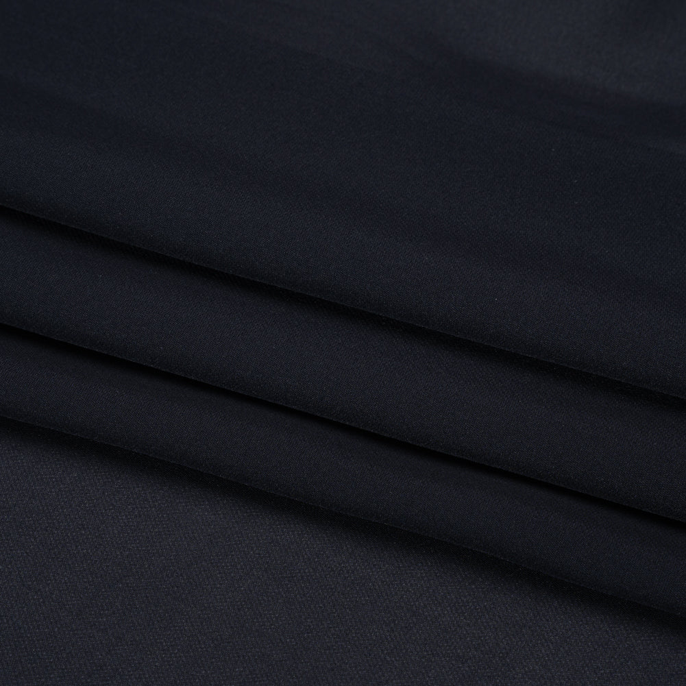 Silk Double Georgette - Midnight - Premium Collection - Folded