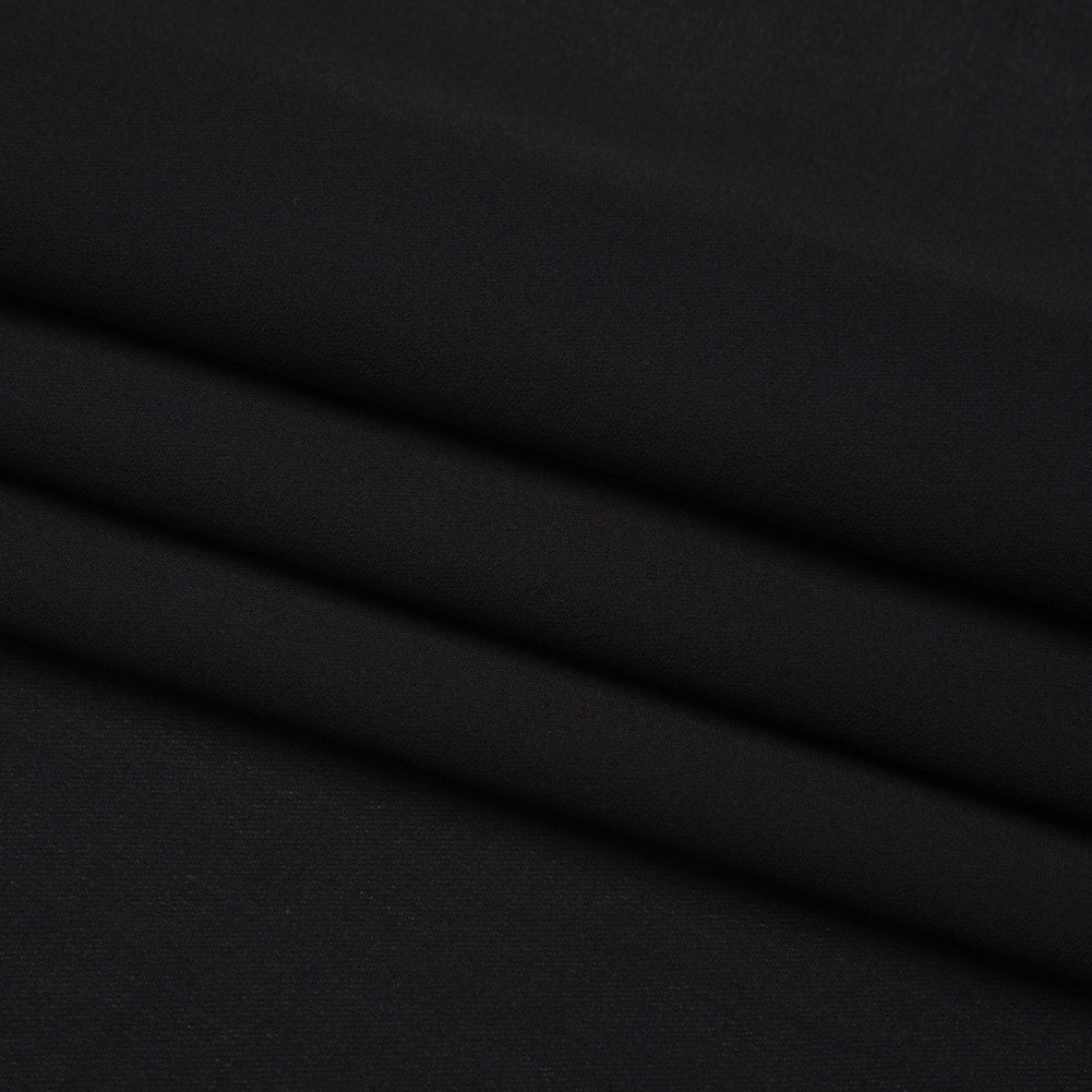 Silk Double Georgette - Black - Premium Collection - Folded