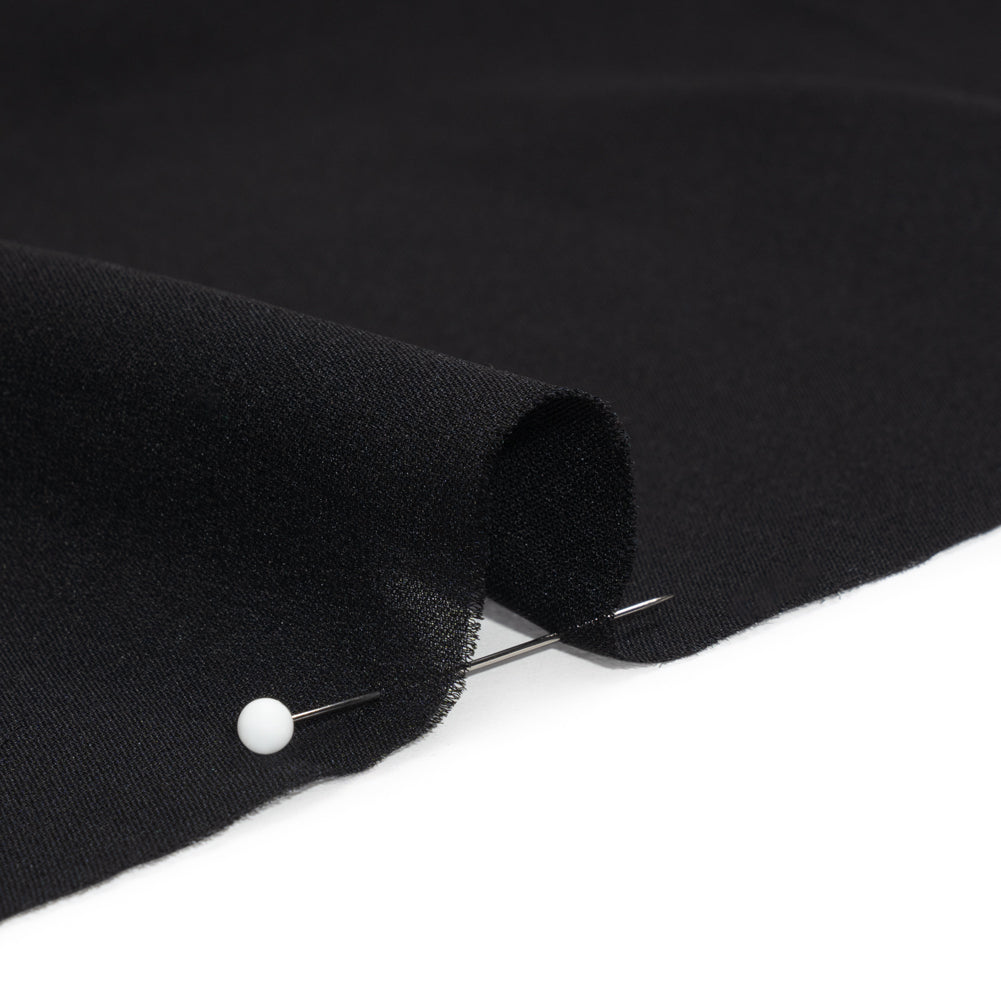 Silk Double Georgette - Black - Premium Collection - Detail