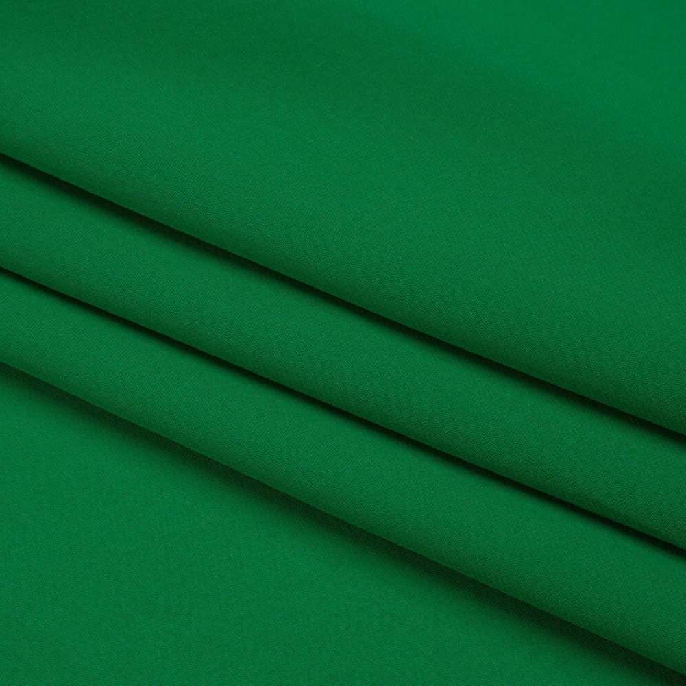 Silk Double Georgette - Kelly Green - Premium Collection - Folded