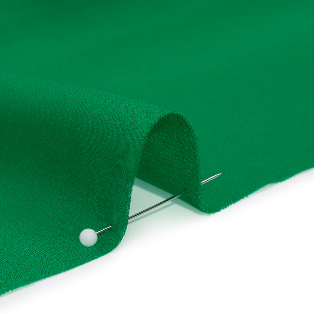 Silk Double Georgette - Kelly Green - Premium Collection - Detail - Image 3 of 6