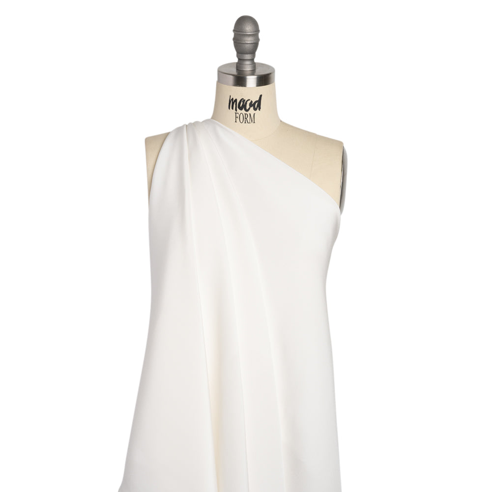 Silk 4-Ply Crepe 44" - Whisper White - Premium Collection - Drape