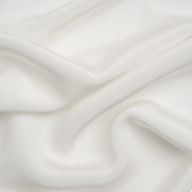 Silk 4-Ply Crepe 44" - Whisper White - Premium Collection