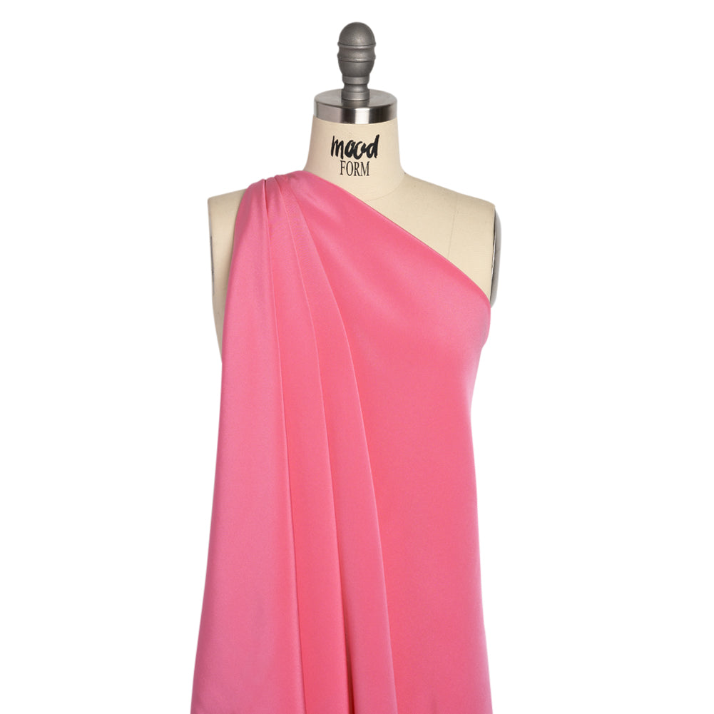 Silk 4-Ply Crepe 44" - Carmine Rose - Premium Collection Drape