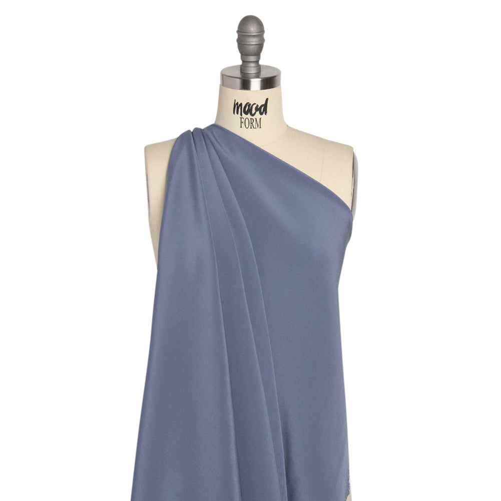 Silk 4-Ply Crepe 44" - Infinity Blue - Premium Collection - Drape