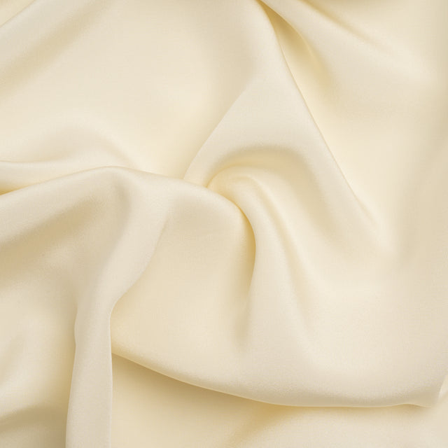 Silk 4-Ply Crepe 44" - Pale Yellow - Premium Collection