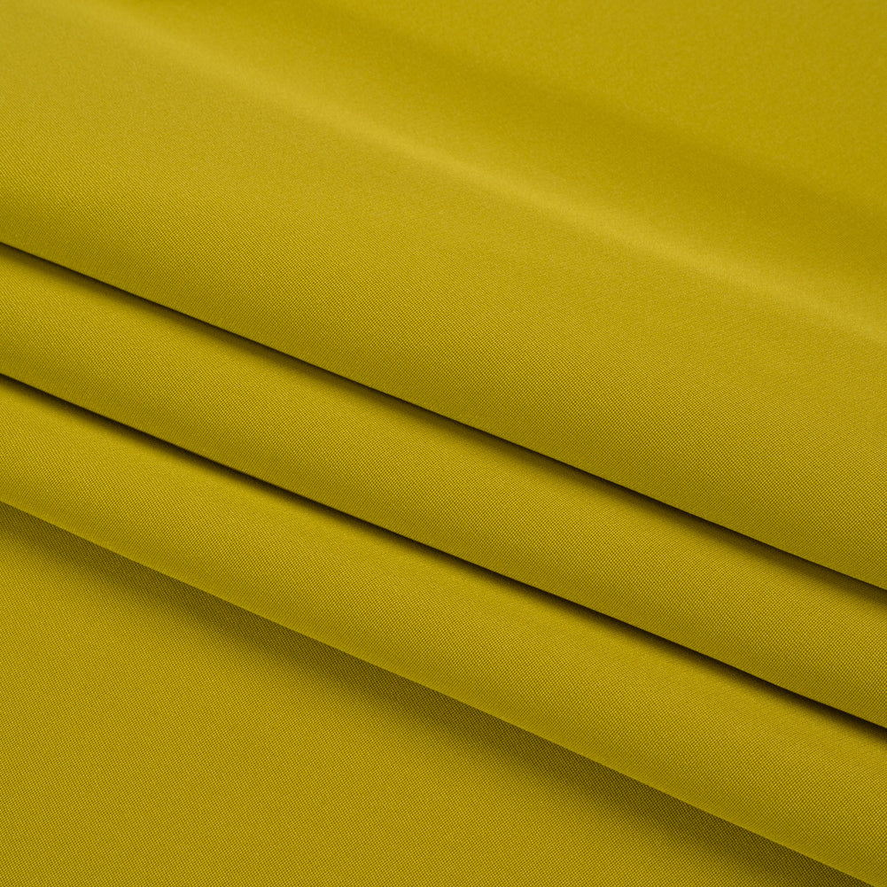 Silk 4-Ply Crepe 44" - Warm Olive - Premium Collection Folded
