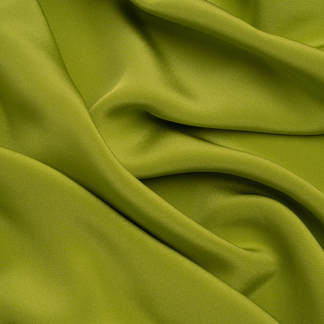 Silk 4-Ply Crepe 44" - Peridot Green - Premium Collection
