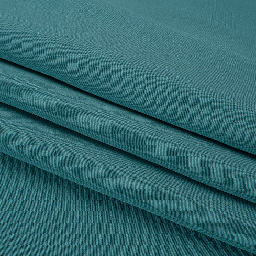 Silk 4-Ply Crepe 44" - Colonial Blue - Premium Collection - Folded