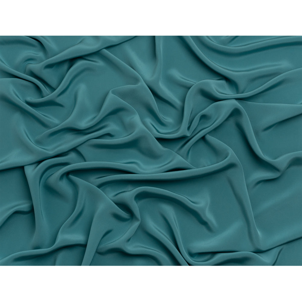 Silk 4-Ply Crepe 44" - Colonial Blue - Premium Collection - Full