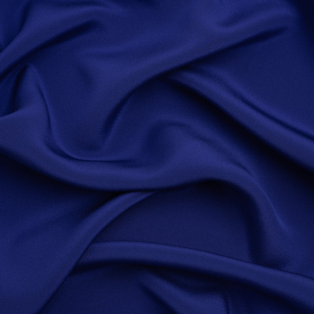 Silk 4-Ply Crepe 44" - Mazarine Blue - Premium Collection
