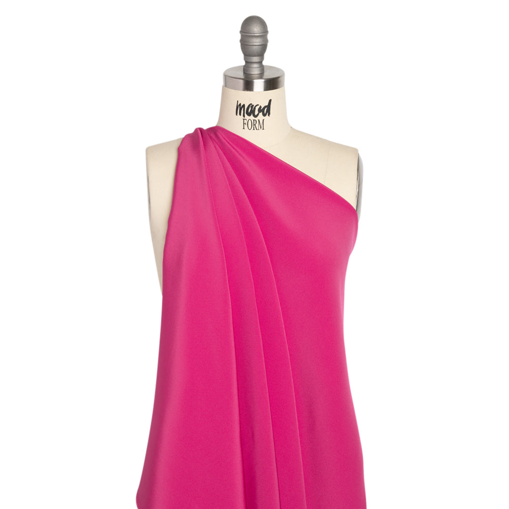 Silk 4-Ply Crepe 44" - Beetroot - Premium Collection Drape
