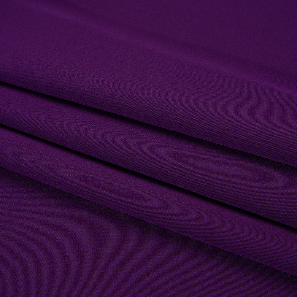 Silk 4-Ply Crepe 44" - Majesty Purple - Premium Collection - Folded