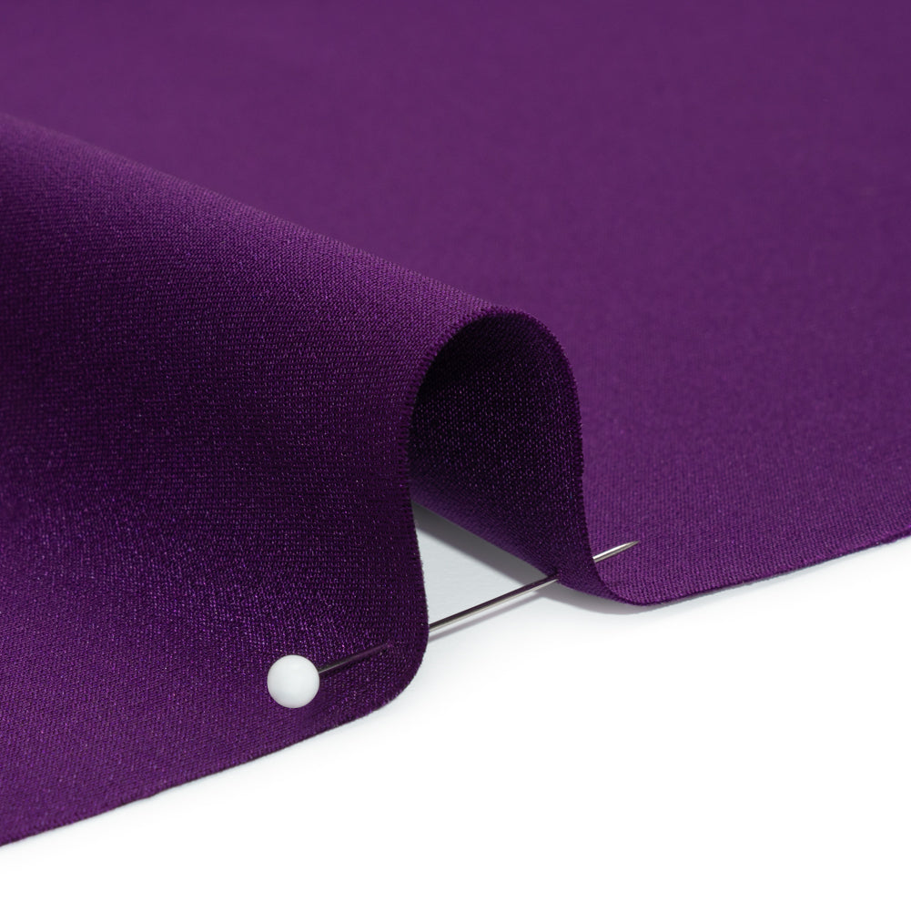 Silk 4-Ply Crepe 44" - Majesty Purple - Premium Collection - Detail