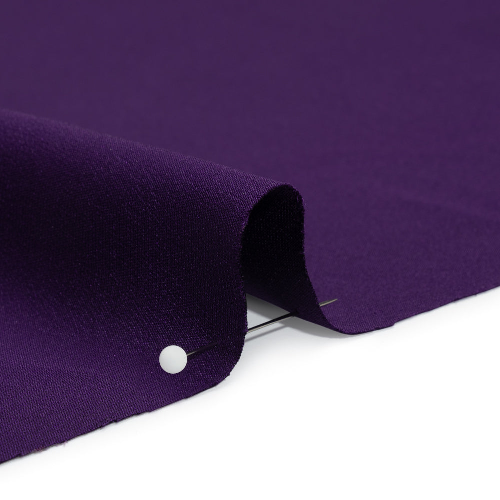 Silk 4-Ply Crepe 44" - Grape - Premium Collection Detail