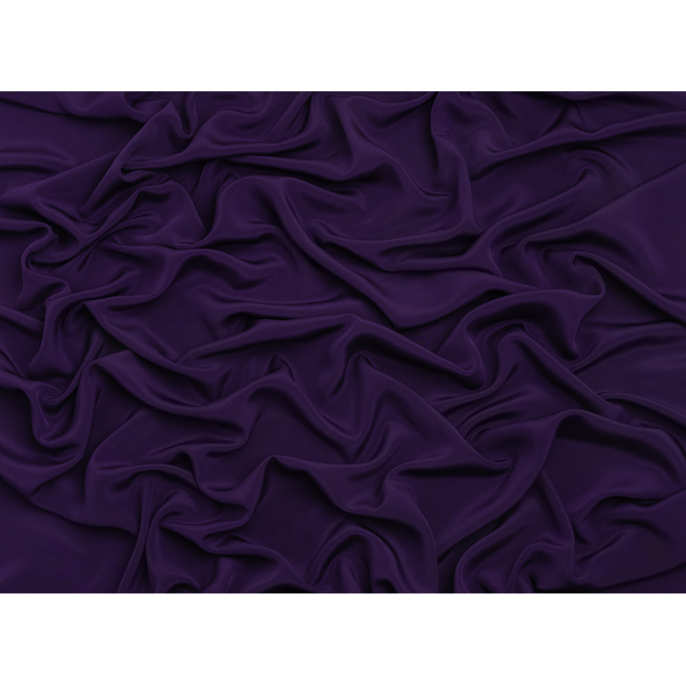 Silk 4-Ply Crepe 44" - Grape - Premium Collection - Full