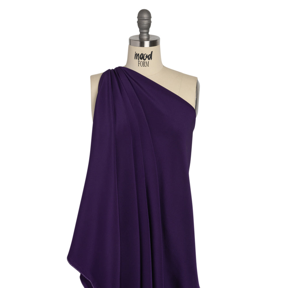 Silk 4-Ply Crepe 44" - Grape - Premium Collection Drape